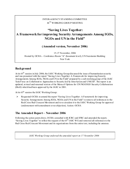 0411 iasc 2006 slt a framework for improving security arrangements among igos ngos and un in the field 66th working group meeting png