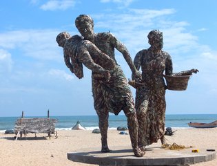 2004 Tsunami Memorial, Veerampattinam Beach, India