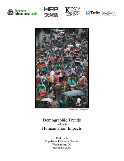 2009 demographic trends and their humanitarian impacts png