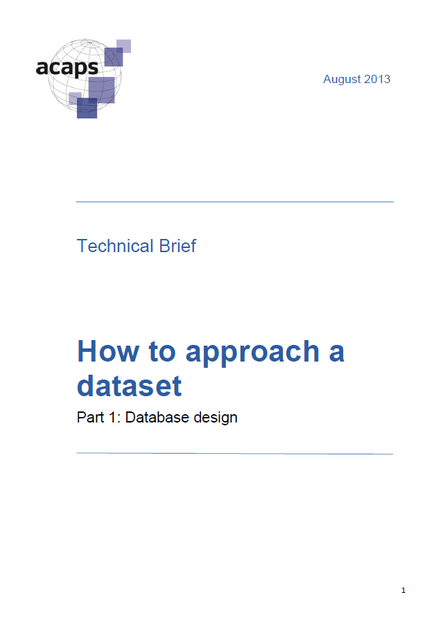 2013 ACAPS How to approach a dataset part1 thumbnail PNG