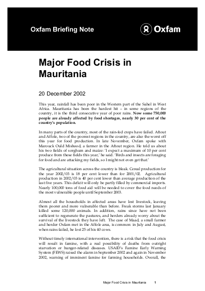 24 bn food crisis mauritania 051202 en png