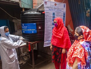 COVID-19 emergency response activities, Madartek, Basabo, Dhaka