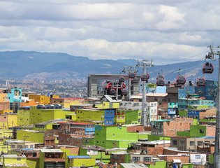 View of Ciudad Bolivar in south Bogota, Colombia. UNHabitat/Hector Bayona, November 2021