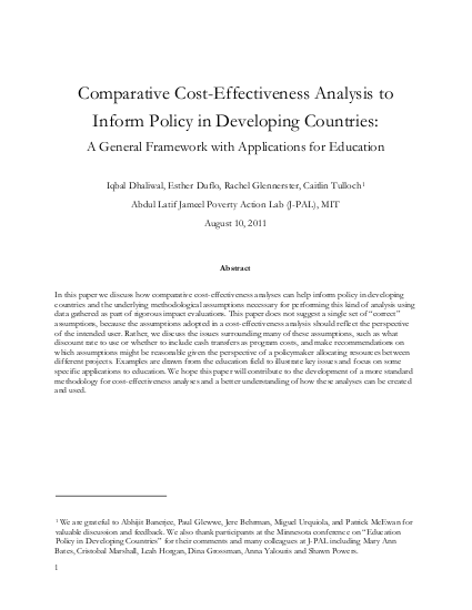 %5Bdhaliwal et al 2011%5D comparative c e a to inform policy in developing countries jpal png