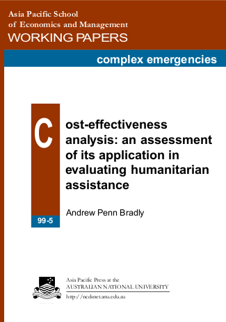 %5Bpenn bradly 1999%5D cost effectiveness measures in humanitarian assistance png