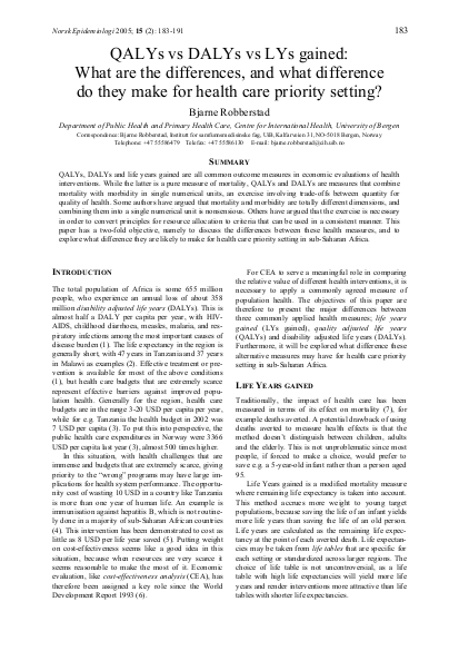 %5Brobberstad 2005%5D qalys vs dalys vs lys gained png