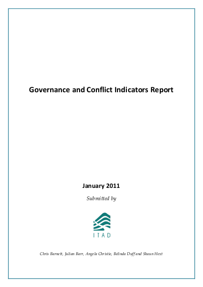 60797 itad gov conflict indicator rpt jan11 png