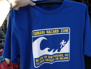 Tsunami hazard zone t-shirt