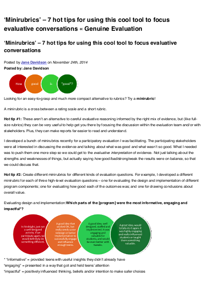 %E2%80%98minirubrics%E2%80%99 %E2%80%93 7 hot tips for using this cool tool to focus evaluative conversations %C2%AB genuine evaluation png