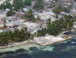 Aftermath of Indian Ocean Tsunami in Maldives