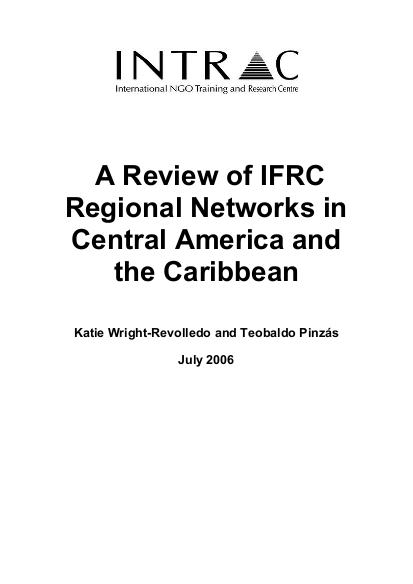 A review of ifrc regional networks in central america and the caribbean english png