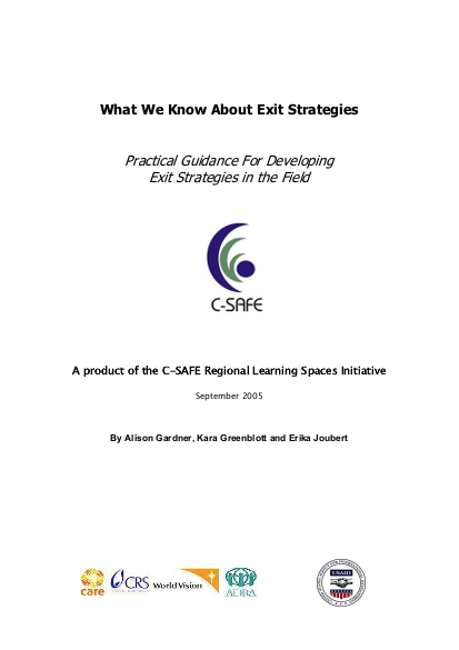 A02c7b78fb2b408b852570ab006ec7ba what we know about exit strategies sept 2005 png