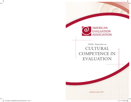 Aea cultural competence in evaluation 2011 png