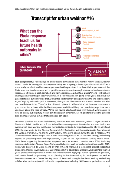 Alnap 2017 urban ebola webinar transcript png