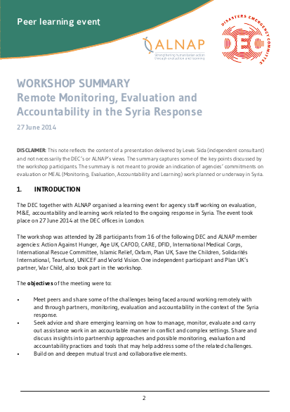 Alnap dec syria workshop summary final png