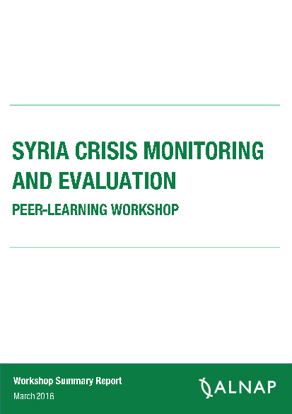 Alnap syria crisis 2016 peer learning workshop pdf png