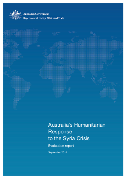 Australias humanitarian response to the syria crisis eval report 0 png