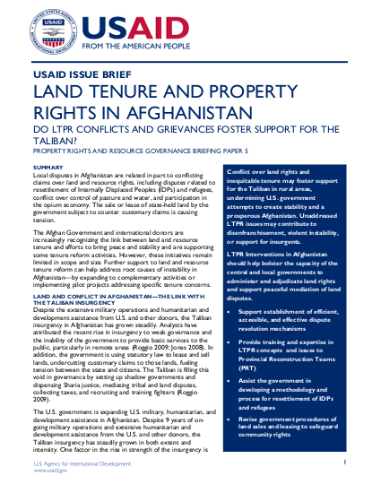 Brief on land tenure property rights afghanistan 2010 en png