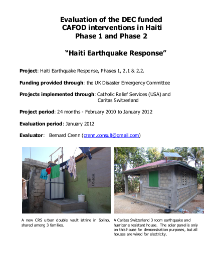 Cafod haiti dec evaluation report final png