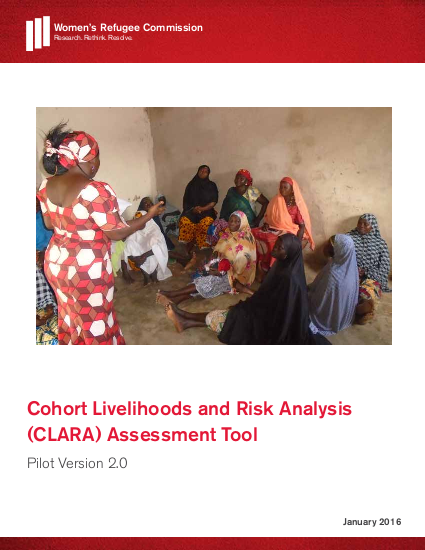 Clra Assessment.pdf Cohort Livelihoods and Risk Analysis (CLARA) Assessment Tool | ALNAP