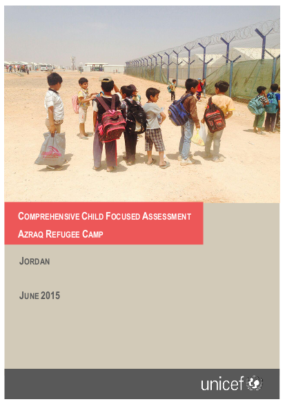 Comprehensive child focused assessment azraq refugee camp png