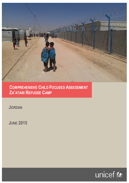 Comprehensive child focused assessment zaatari refugee camp png