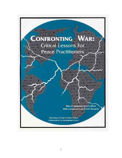 Confronting war critical lessons for peace practitioners png