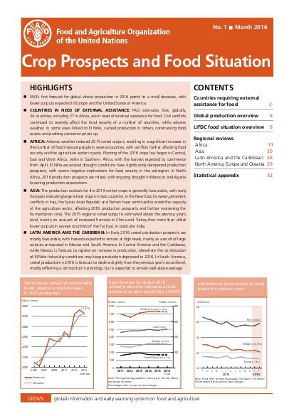 Crop prospects and food situation png