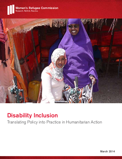 Disability inclusion translating policy into practice in humanitarian action png