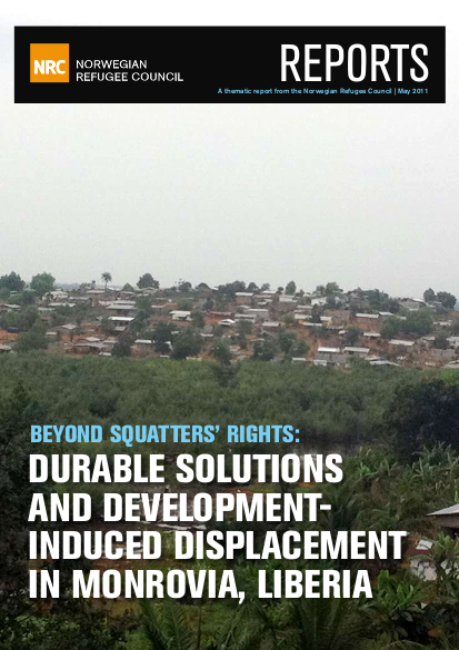 Durable solutions and development induced displacement in monrovia liberia png