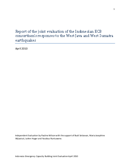 Ecb joint evaluation indonesia earthquakes response report april2010 png