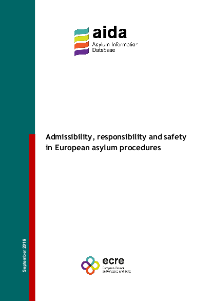 Ecre aida admissibility responsibility and safety in european asylum procedures png