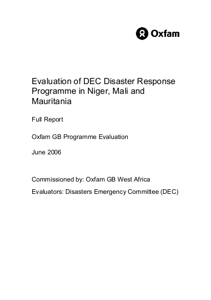 Er disaster committee niger mali mauritania 010606 en png