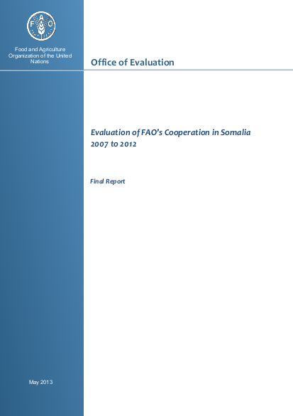 Evaluation of faos cooperation in somalia 2013 er png