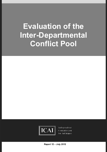 Evaluation of the inter departmental conflict pool icai report png