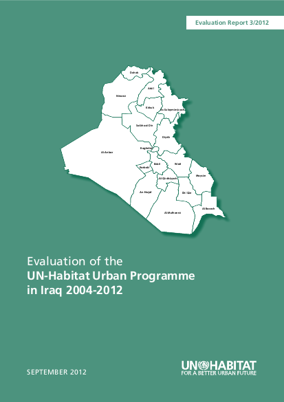 Evaluation of the un habitat urban programme in iraq 2004 2012 evaluation report 3 2012 png