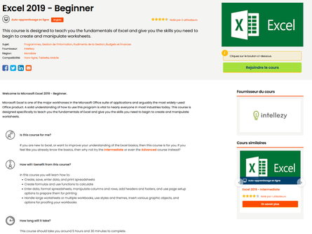 Excel course beginner PNG