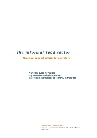 Fao the informal food sector municipal suppport policies for operators png