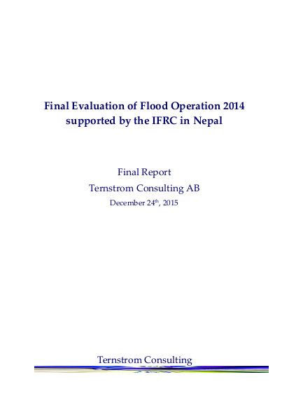 Final evaluation report nepal floods and landslide operation 2014 png