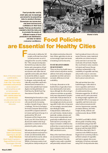 Food policies are essential for healthy cities png