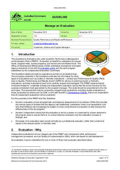 G manageindependentevaluationofanaidactivity png