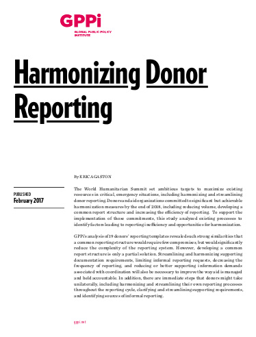 Gaston 2017 harmonizing donor reporting png