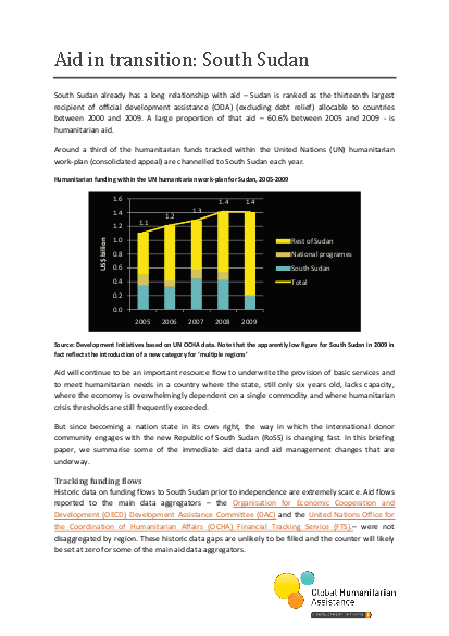 Gha aid in transition south sudan png