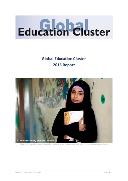 Global education cluster 2015 report final 2016 04 15 png