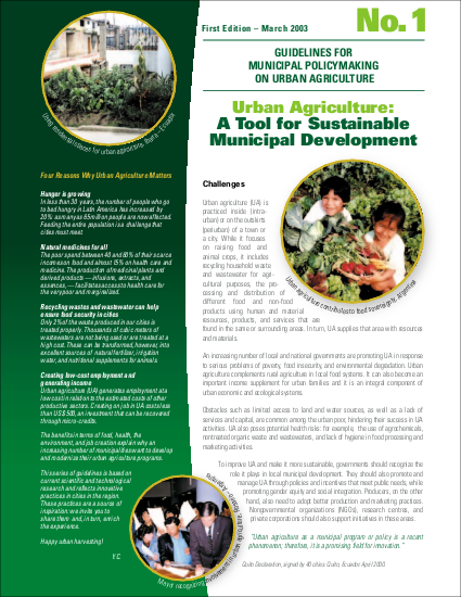 Guideline 1 urban agriculture a tool for sustainable municipal development png