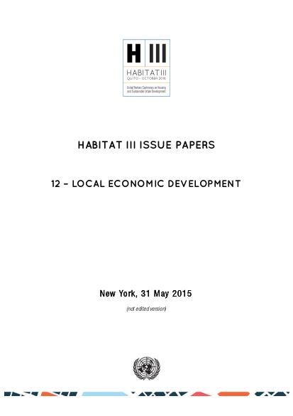 Habitat iii issue paper 12 local econnomic development png