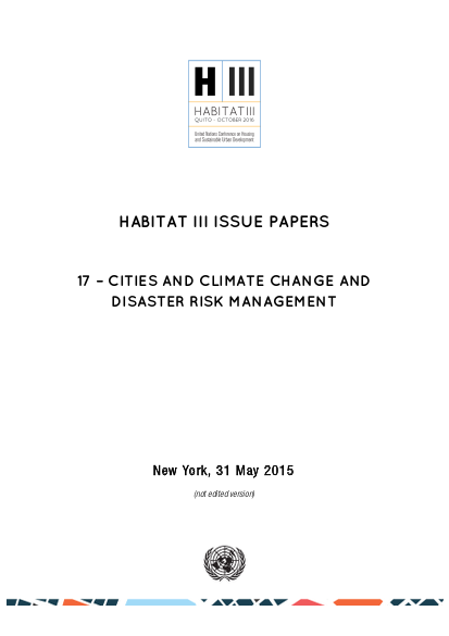 Habitat iii issue paper 17 cities and climate change and disaster risk management png