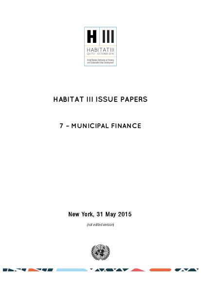 Habitat iii issue paper 7 municipal finance png