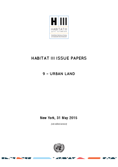 Habitat iii issue paper 9 urban land png