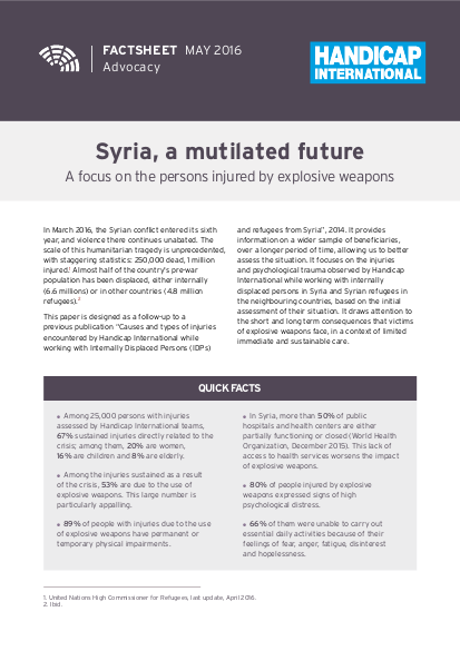 Handicap mutilated future syria png